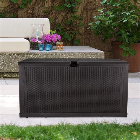 metal patio storage box|outdoor patio storage box clearance.